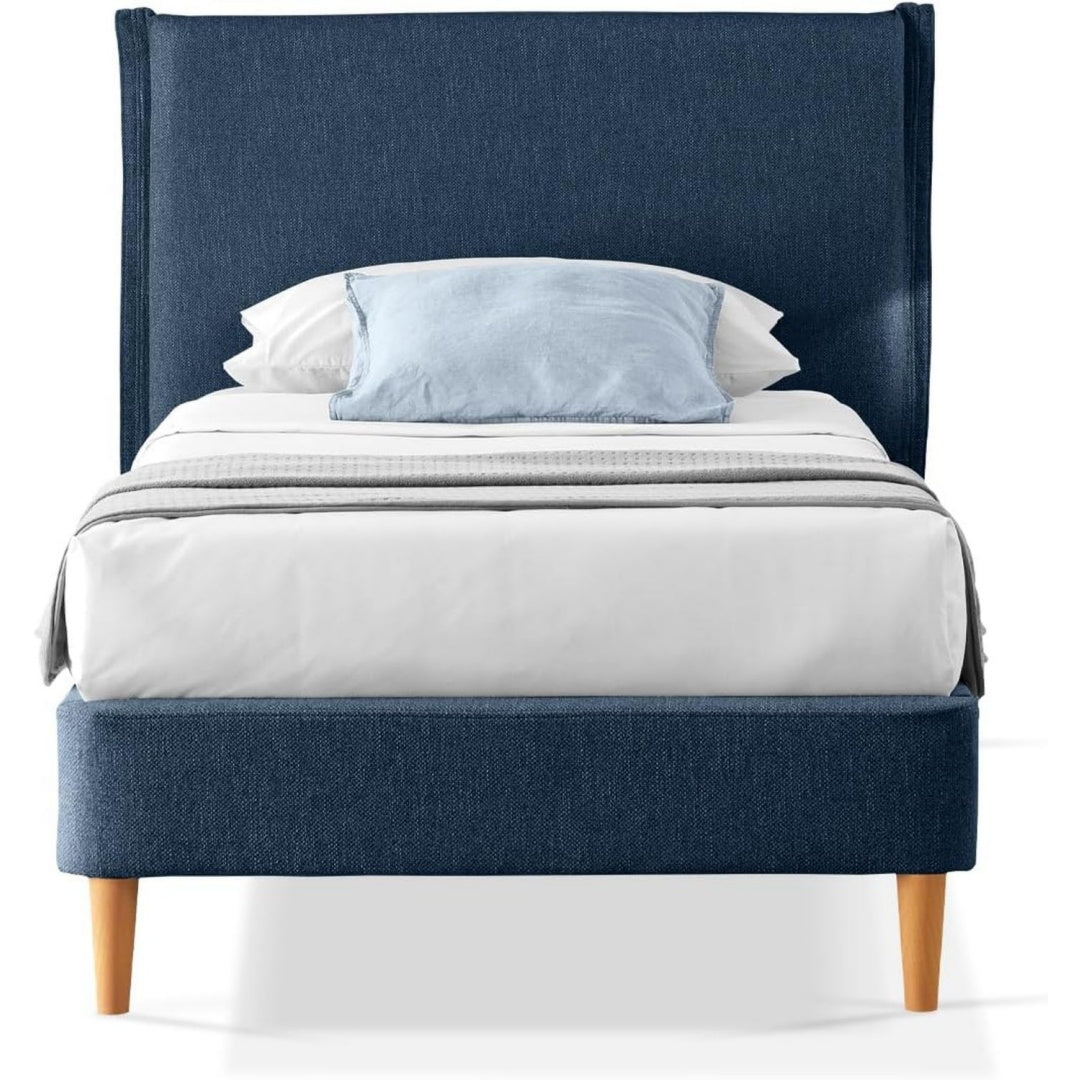 basi a doghe blu per letto singolo